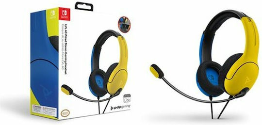 PDP LVL40 Switch Over Ear Gaming Headset cu conexiune 3,5mm Yellow / Black pentru Nintendo Switch