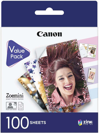 Canon ZP-2030 Photo Paper 5x7.6 for Zink Printers 100 Sheets