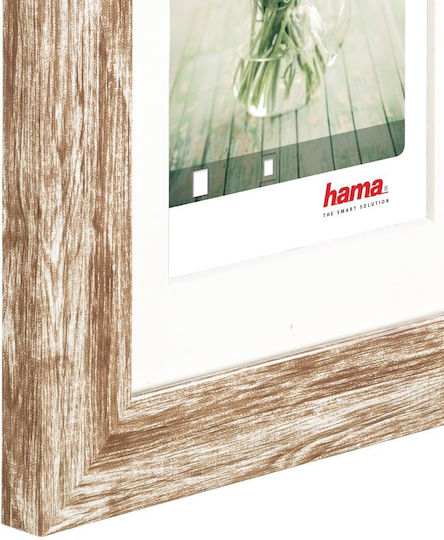 HAMA Rama Foto De Perete Din Plastic Cu Ramă Maro