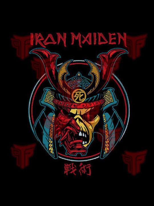 Tricou din bumbac cu mânecă scurtă pentru femei Takeposition Iron Maiden Negru 504-7536b-02