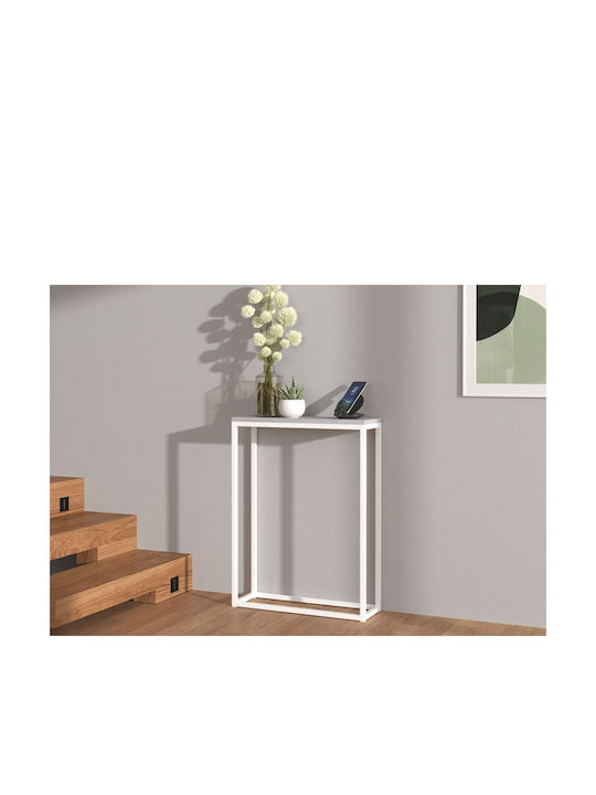 Peso Wooden Console Table White L60xW20xH80cm