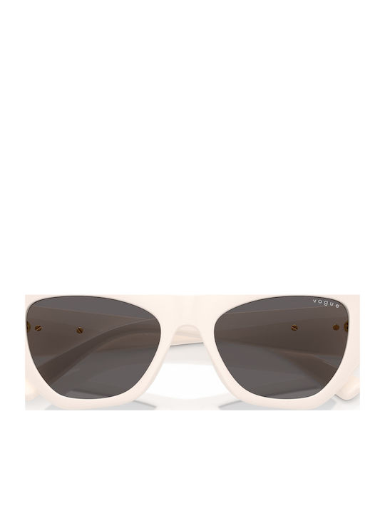 Vogue Women's Sunglasses with Beige Horn-Rimmed Frame and Grey Lenses VO5607S 312487