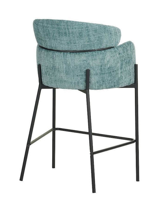 Stool Bar Upholstered with Fabric Tolerse Green 55x75x43cm