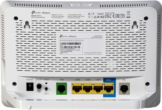 TP-LINK VX231V v1 Ασύρματο VDSL2 Modem Router Wi‑Fi 6 με 3 Θύρες Gigabit