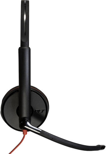 Poly Blackwire 3220 On Ear Multimedia Headphone with Microphone USB-A / USB-C
