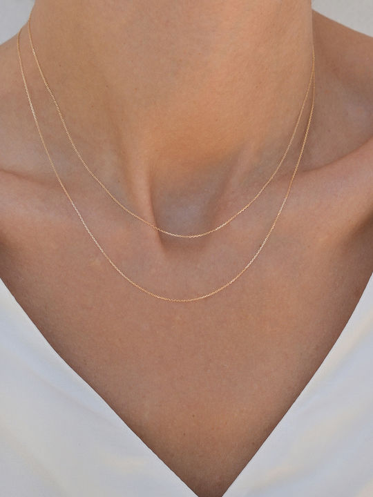Kritsimis Forzatina Gold Chain Neck 14K Length 45cm