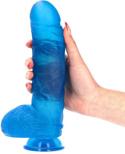 Toyz4lovers Achille Реалистично дилдо с Топки и Вендуза Син 25см