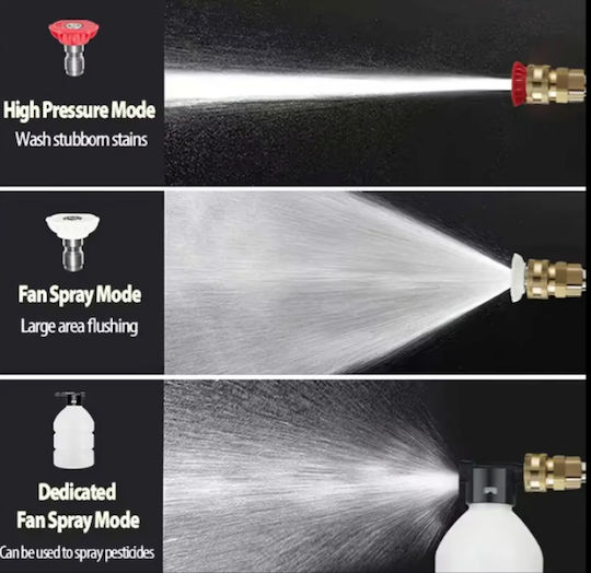 Mașină de spălat cu presiune 48V cu Presiune 50bar Pompa metalică și 2 Baterii