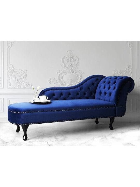 Berwyn 696 Șezlong Catifelat Albastru 79x61x170cm 518603BEL