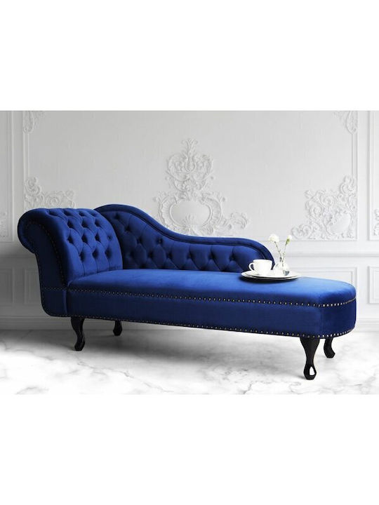 Berwyn 696 Șezlong Catifelat Albastru 79x61x170cm 518602BEL