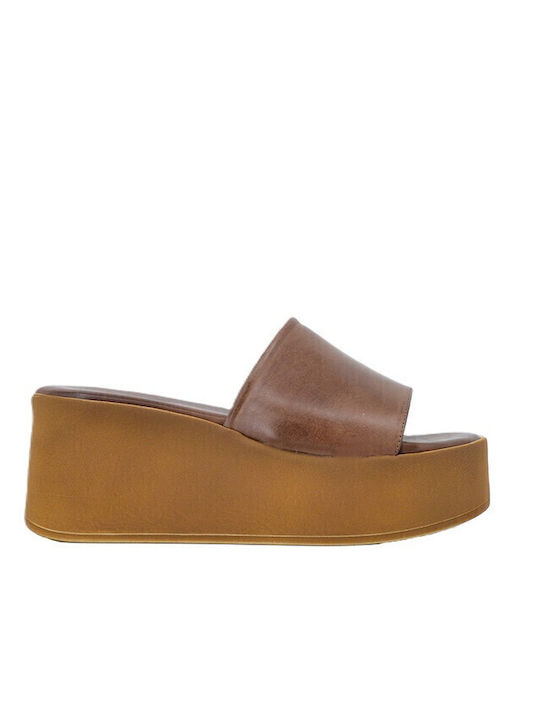 Sandale Casual Damă Flatforme Maro