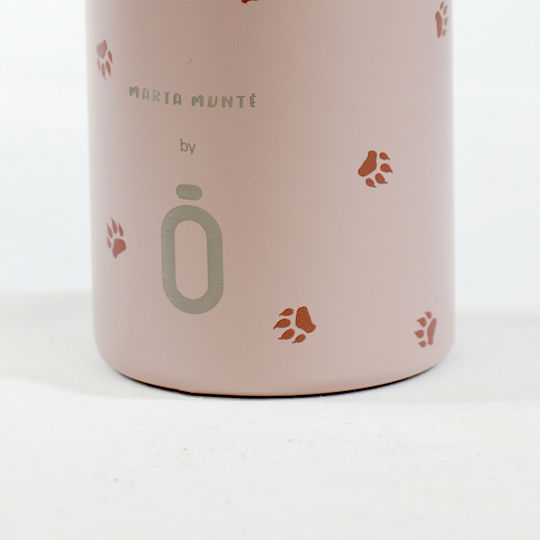 Runbott Kids Water Bottle Thermos Stainless Steel with Straw Non Spill 350ml (Various Designs/Colours)