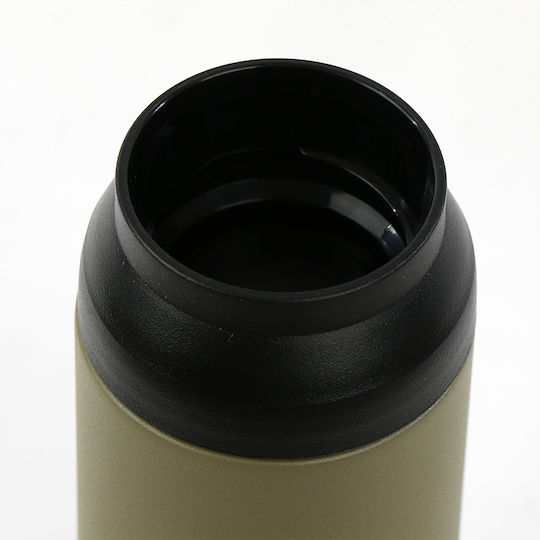 Runbott Ποτήρι Θερμός Ανοξείδωτο BPA Free 350ml Χακί με Επιστόμιο