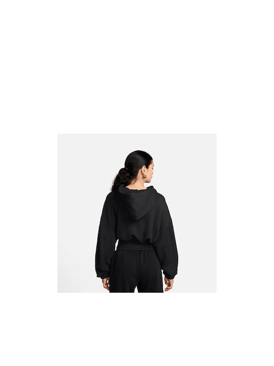 Nike Sportswear Women's Cropped Hooded Sweatshirt BLACK