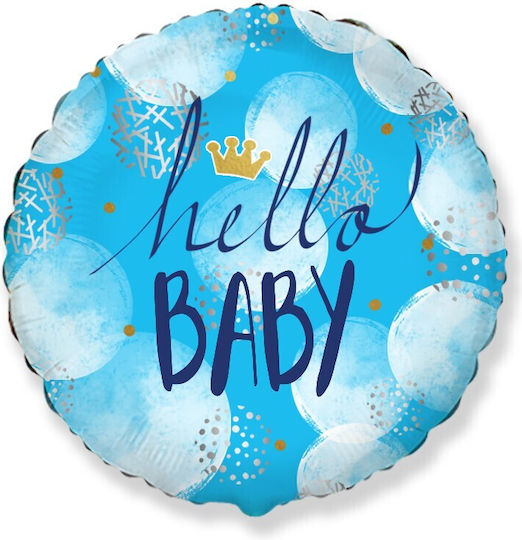 Balloon Foil Boy Birth 18 Hello 46cm