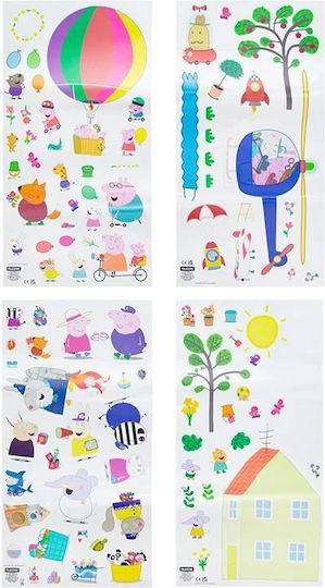 Peppa Pig Παιδικό Διακοσμητικό Αυτοκόλλητο Τοίχου 44x23εκ.