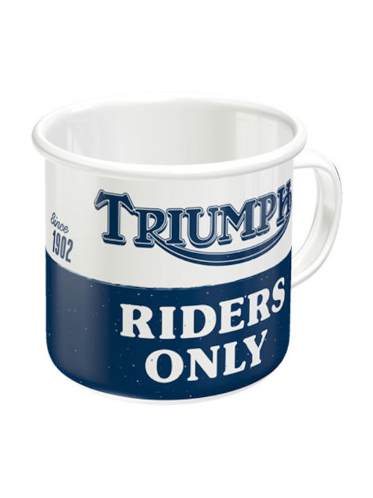Nostalgic Art Triumph-riders Only Чаша Емайл 360мл