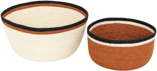 Storage Basket Wicker Black 2pcs