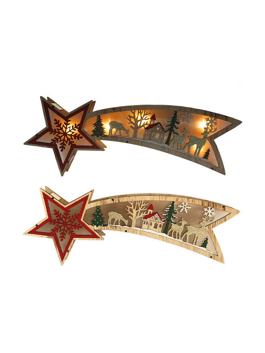 Weihnachtlicher Dekorativer Stern Holz 10.5x39cm 1Stück