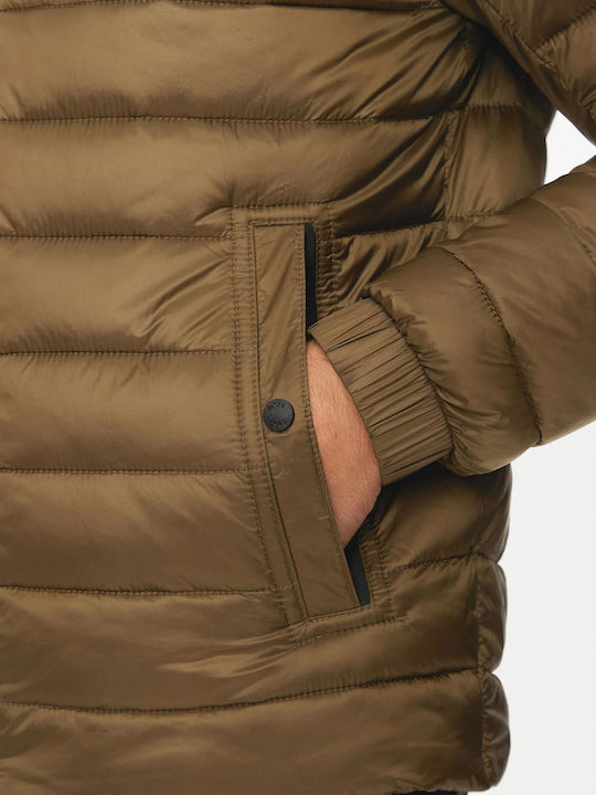 Hugo Boss Winter Jacket Puffer Open Green