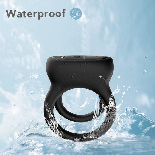 Vibrierender Erektionsring Penisberzug Dualo Schwarz 9  Vibrationsfunktionen | Skroutz Germany
