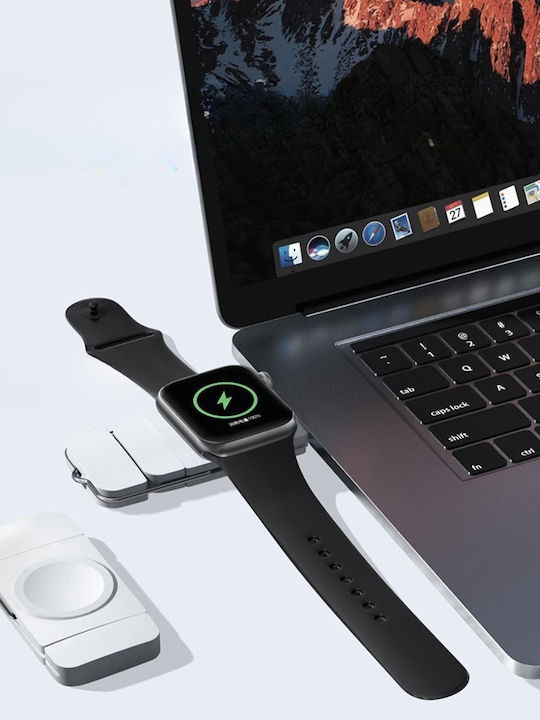 Apple Watch Induktive Ladegerät 1 2 3 4 5 6 7 8 SE Weiß