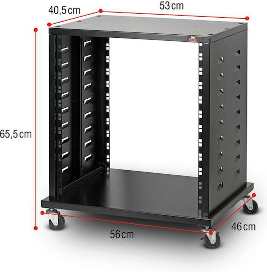 Standsteel Rack Case Μαύρο