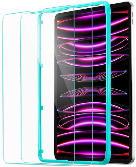 Screen Protector Ipad Pro 12.9 2018 2020 2021 2022 Ipad Air 13 2024 Set 2 Esr Tempered Glass 9h Clear