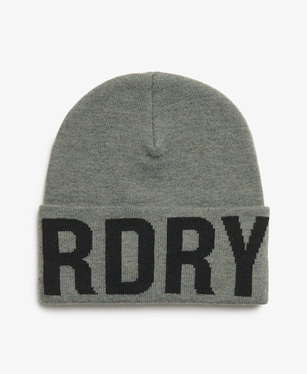 Beanie Männer Beanie Gestrickt in Gray Farbe