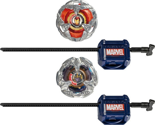 Beyblade X Marvel Duo Set Iron Man 4-80b Thanos 4-60p