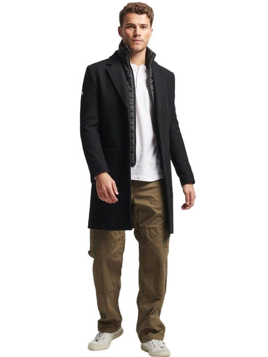 Superdry Men's Half Coat Black