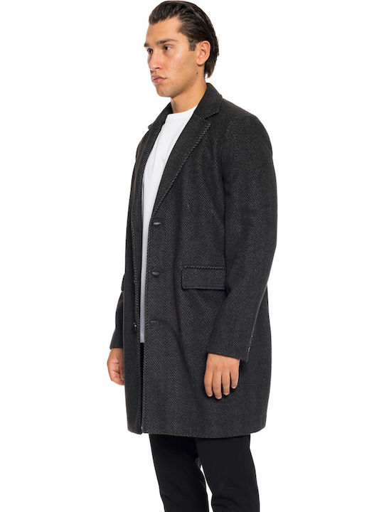 Herren Mantel Black