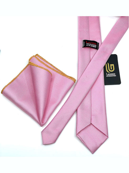 Legend Accessories Men's Tie Set Monochrome Pink