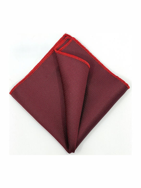 Legend Accessories ΤΥΠΟΥ OXFORD Σετ Ανδρικής Γραβάτας Συνθετική Μονόχρωμη σε Μπορντό Χρώμα