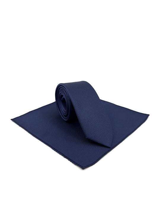 Legend Accessories Synthetic Men's Tie Set Monochrome Navy Blue