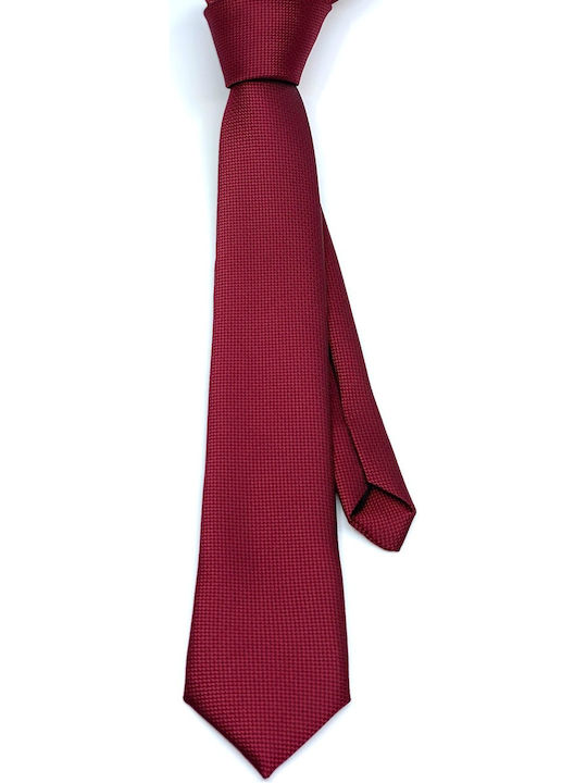 Legend Accessories Men's Tie Set Synthetic Monochrome In Burgundy Colour