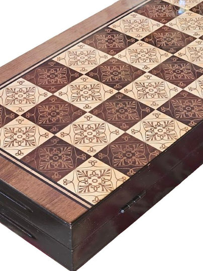 La Belle Maison Handmade Backgammon Wooden 50x50cm