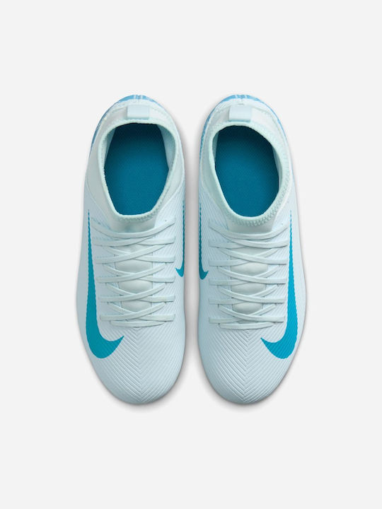 Mercurial Superfly 10 Club FG/MG Kids Soccer Cleats & Shoes Molded Glacier Blue Blue Orbit