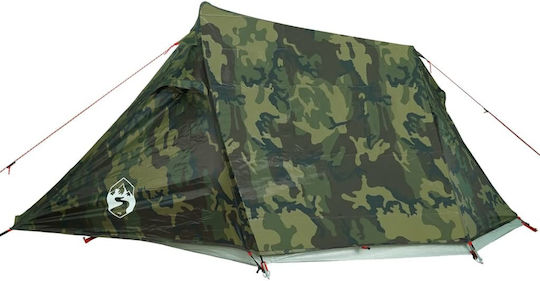 vidaXL Summer Camping Tent Tunnel Green for 2 People 272x233x90cm Variation