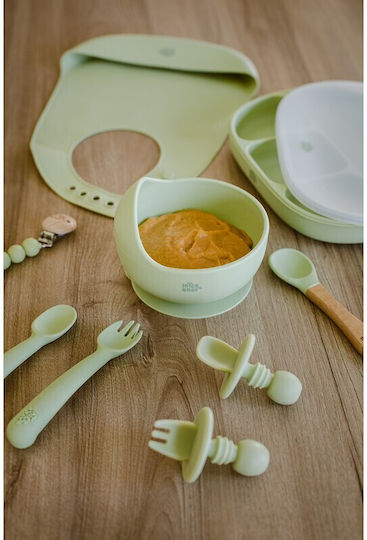Interbaby Baby Food Container Set made of Silicone Green