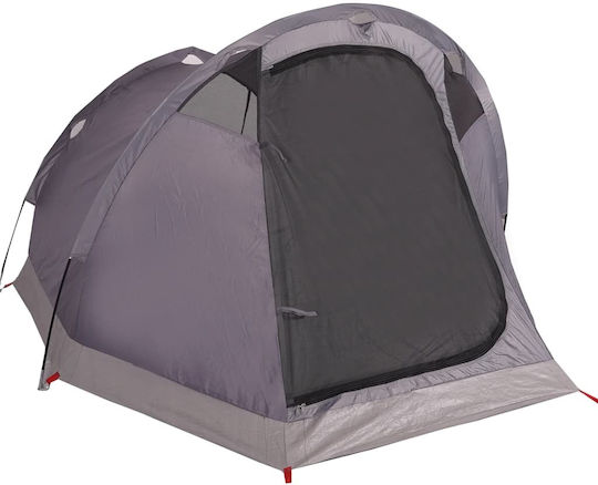 vidaXL Camping Tent Tunnel Brown for 3 People 280x194x115cm