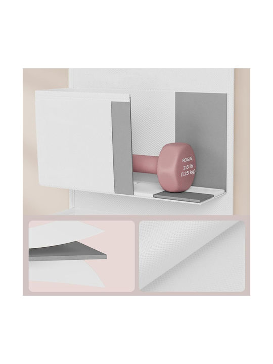 Songmics Door Hook 4 Slots Metallic 33.5x12x100cm