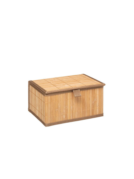 5Five Ξύλινο Κουτί Αποθήκευσης με Καπάκι Μπεζ 32x25x15cm 3τμχ