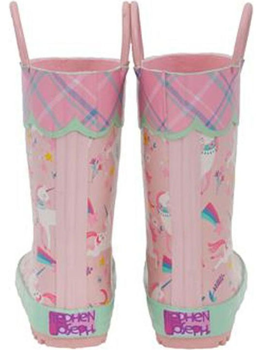 Stephen Joseph Kids Wellies with Internal Lining Pink