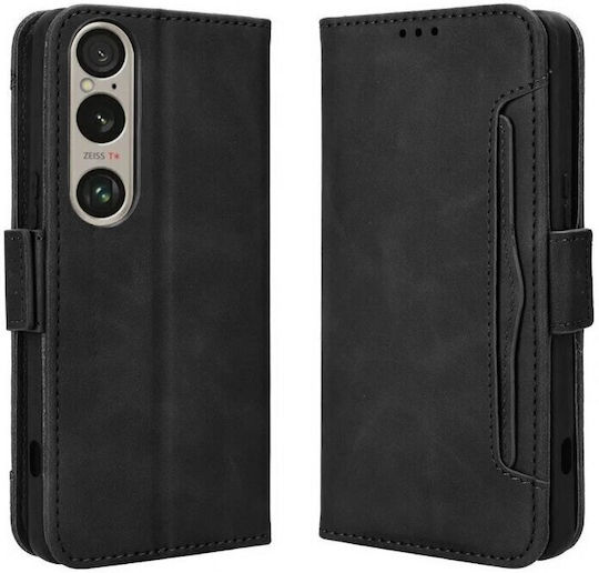 Sony Xperia 1 Vi Flip-Hülle mit Kartenfach Schwarz