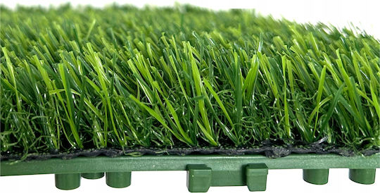 Artificial Grass In Tiles Green Beautiful 30x30cm Connected Pleasant Feet