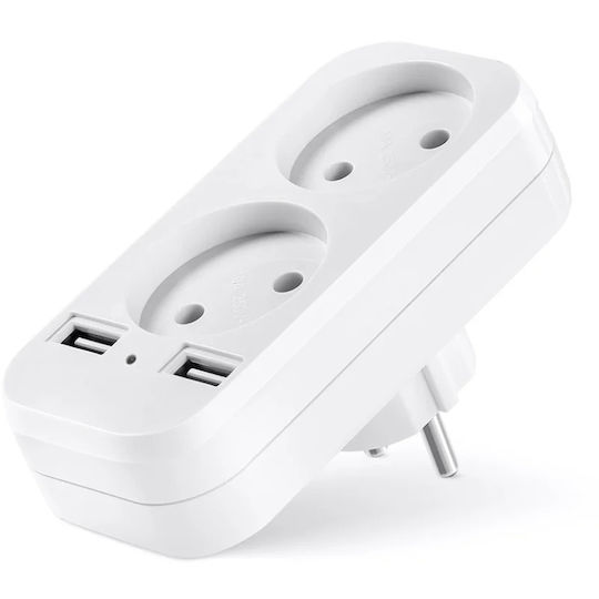 Cameră Spion Adaptor Dublu Iuni Ad1 8 Gb Wi-fi Full Hd Senzor de Mișcare
