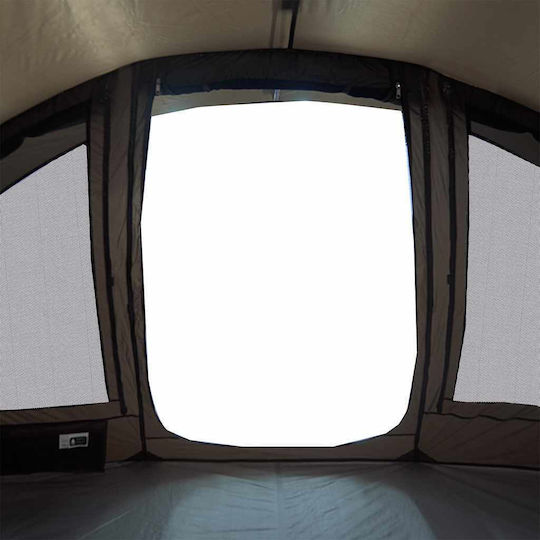 vidaXL Fishing Tent Camping Tent Igloo Brown 3 Seasons for 5 People 320x292x178cm