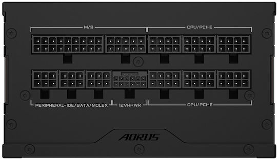 Gigabyte Aorus Elite P850W 850W Μαύρο Τροφοδοτικό Υπολογιστή Full Modular 80 Plus Platinum