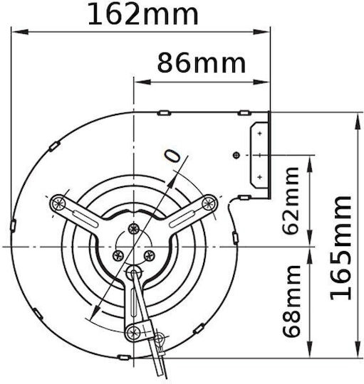 Ventilator Centrifugal pentru Gaze de Fum Ebm Debit 265 M³/h